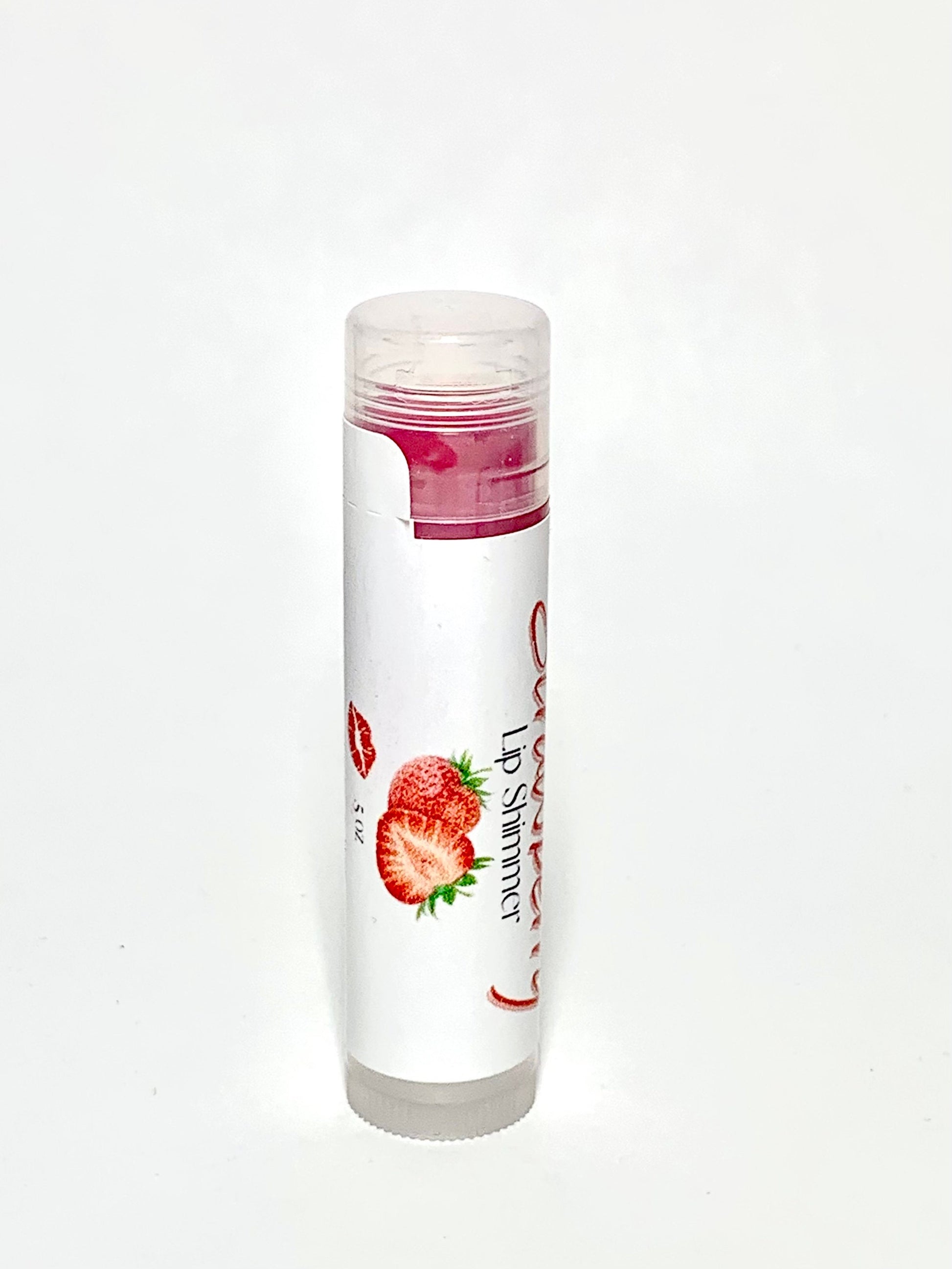 Strawberry Tinted Lip Shimmer - Natural Lip Balm - Tinted Lip Balm - Lipstick Alternative - Lip Tint