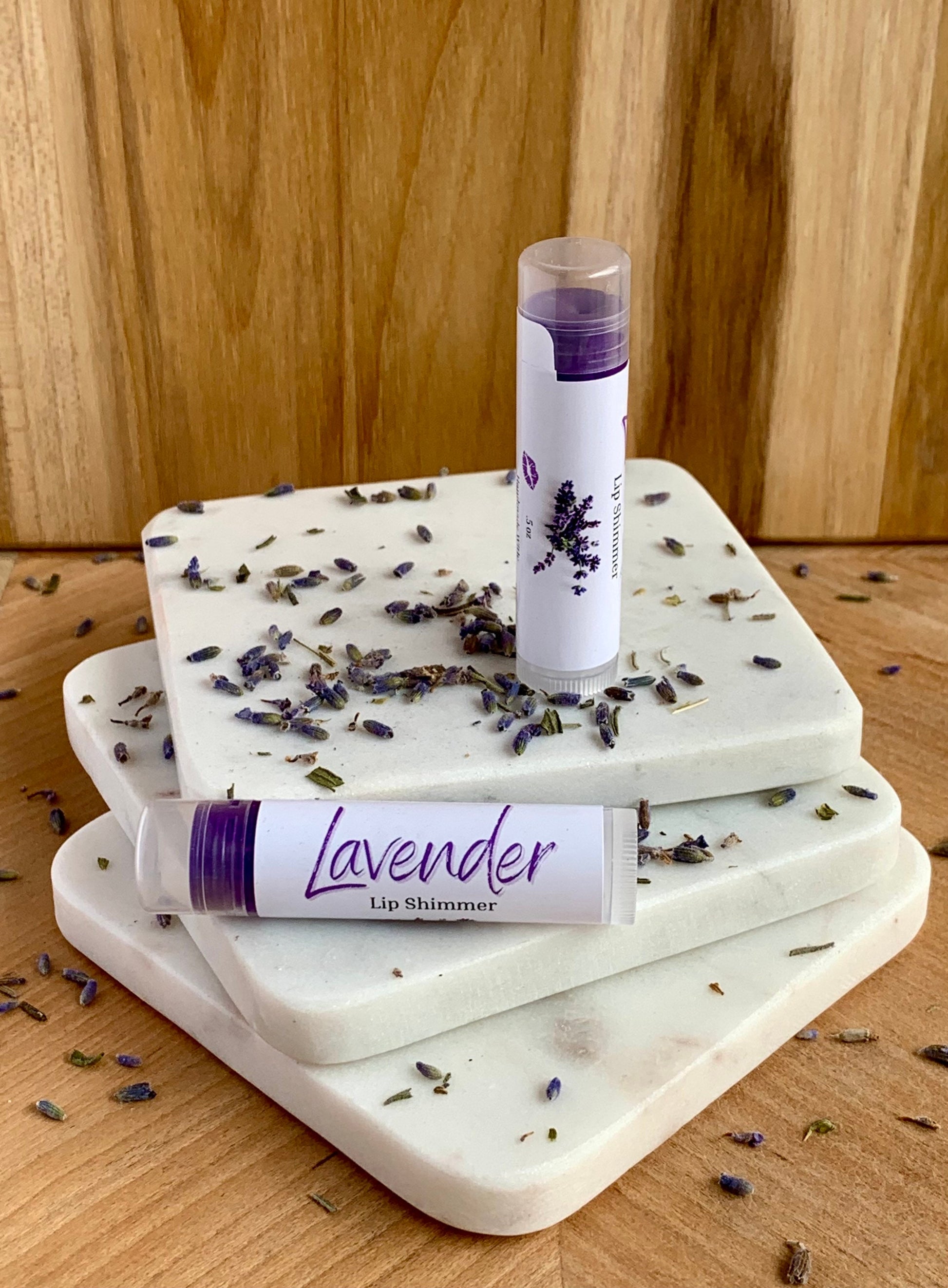 Lavender Tinted Lip Shimmer - Natural Lip Balm - Tinted Lip Balm - Lipstick Alternative - Lip Tint