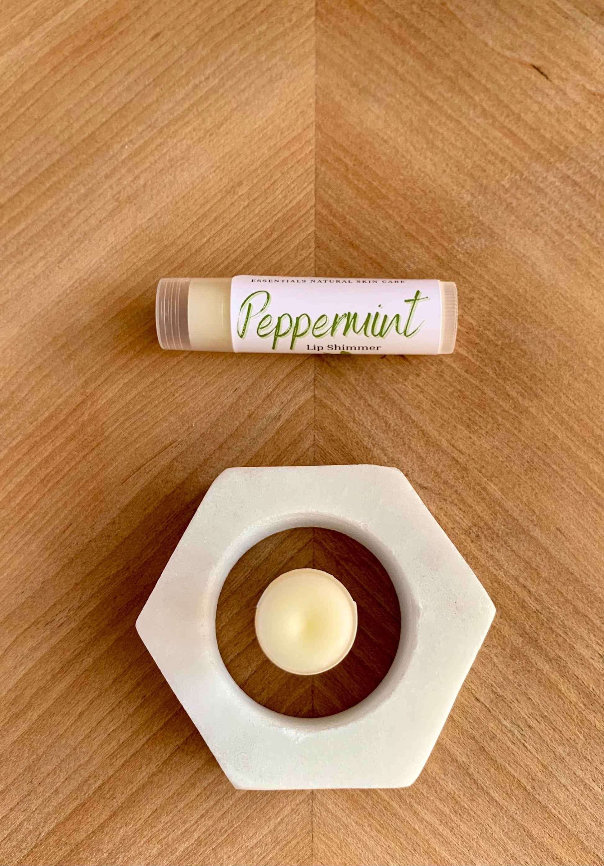 Peppermint Lip Shimmer - Moisturizer - Natural Lip Balm - Holistic Lip Care - Shea Butter - Handmade
