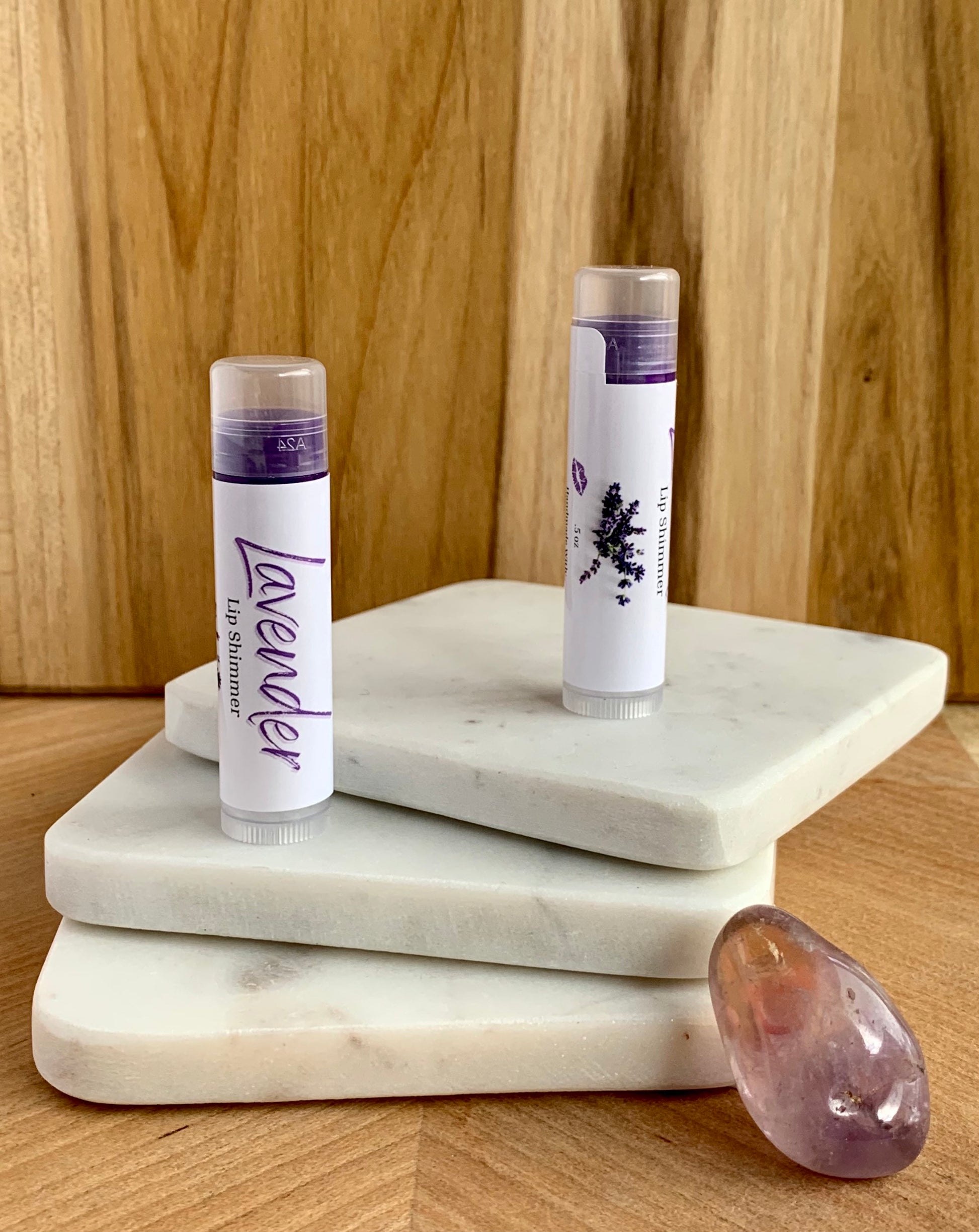 Lavender Tinted Lip Shimmer - Natural Lip Balm - Tinted Lip Balm - Lipstick Alternative - Lip Tint