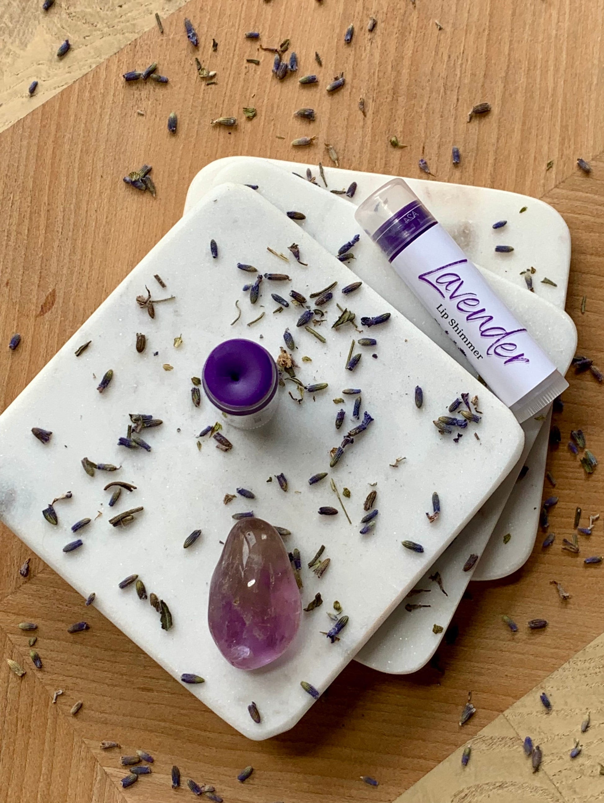 Lavender Tinted Lip Shimmer - Natural Lip Balm - Tinted Lip Balm - Lipstick Alternative - Lip Tint