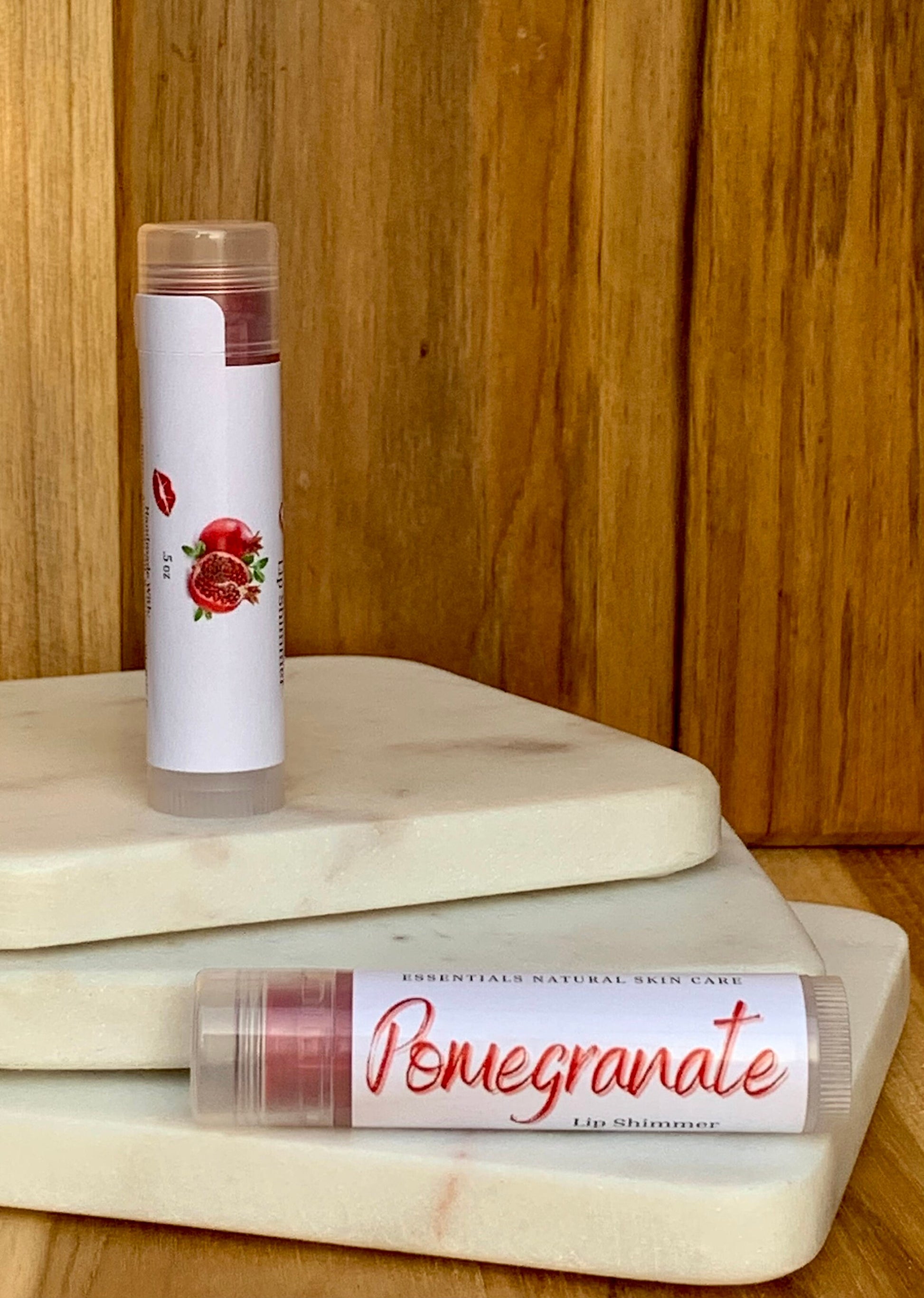 Pomegranate Tinted Lip Shimmer - Moisturize - Natural Lip Balm - Tinted Lip Balm - Lipstick Alternative - Lip Tint