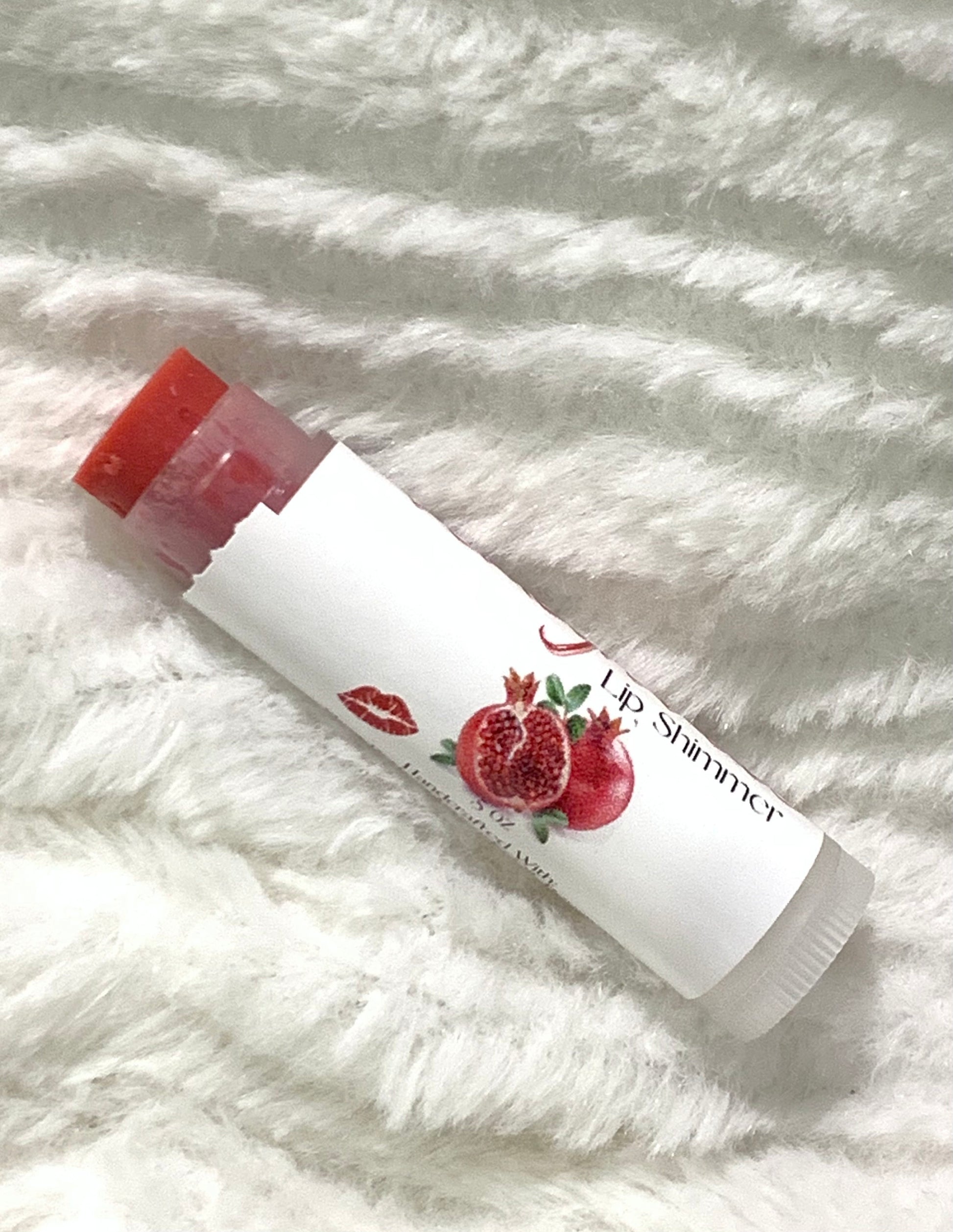 Pomegranate Tinted Lip Shimmer - Moisturize - Natural Lip Balm - Tinted Lip Balm - Lipstick Alternative - Lip Tint