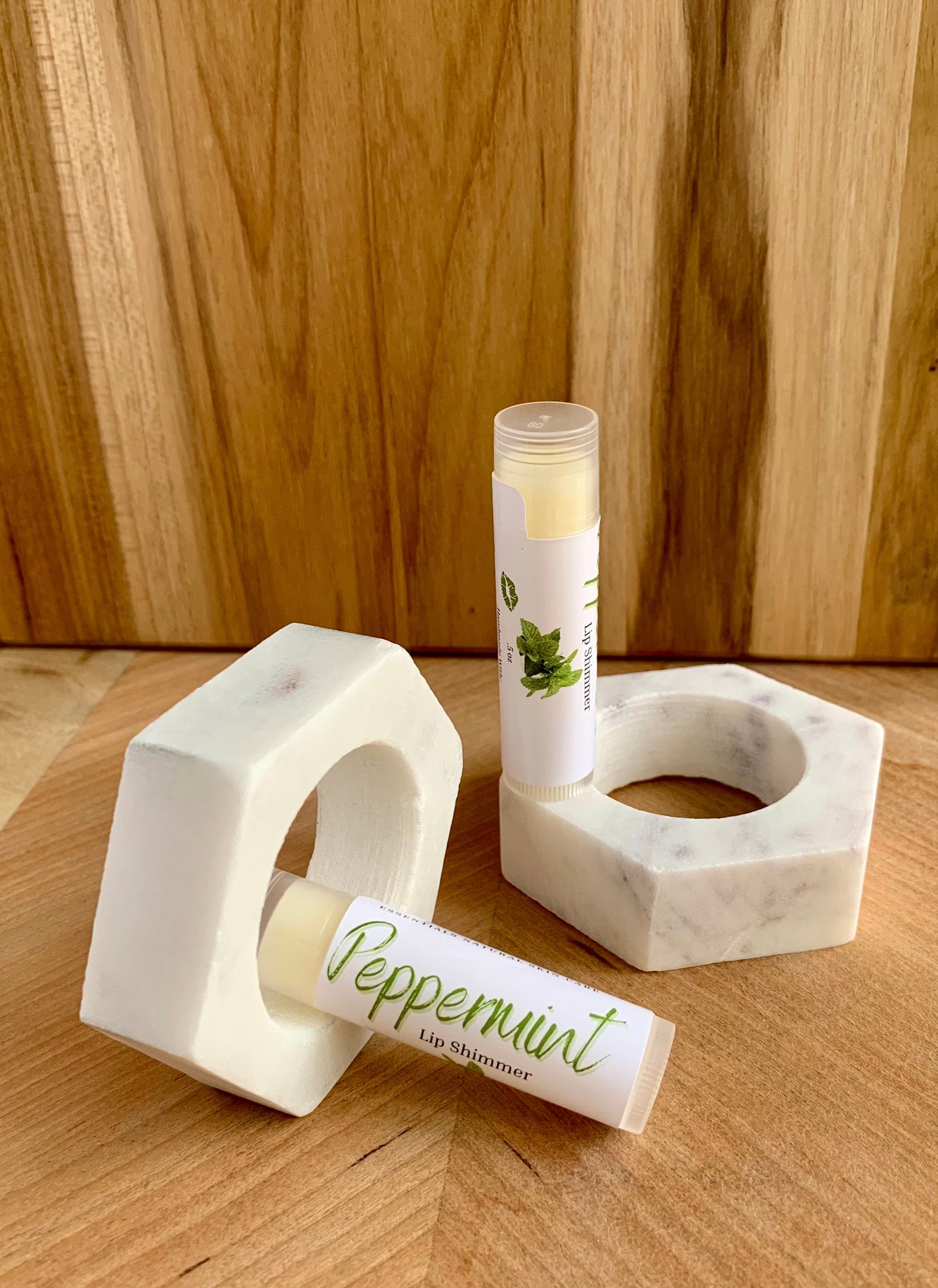 Peppermint Lip Shimmer - Moisturizer - Natural Lip Balm - Holistic Lip Care - Shea Butter - Handmade