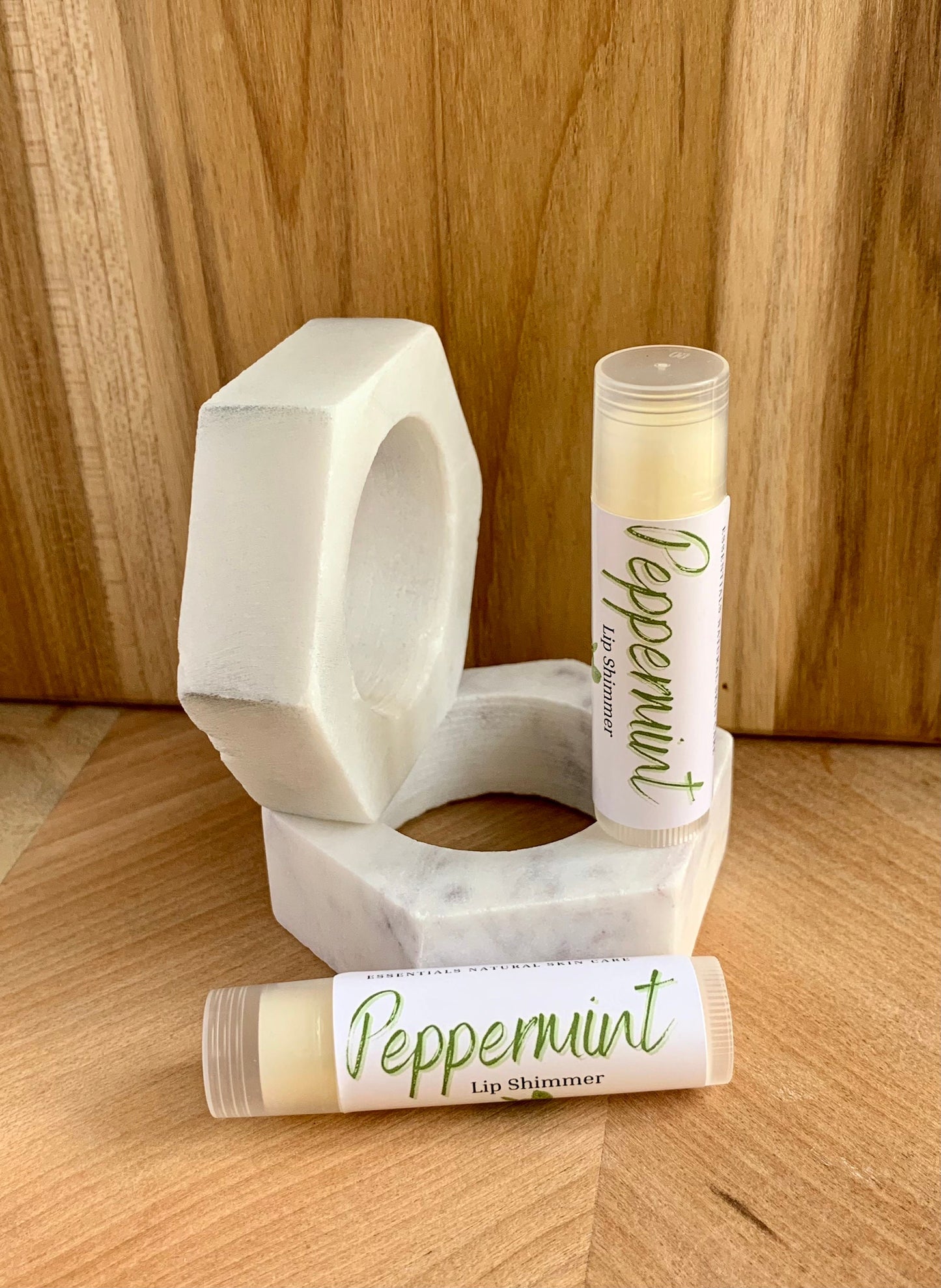 Peppermint Lip Shimmer - Moisturizer - Natural Lip Balm - Holistic Lip Care - Shea Butter - Handmade