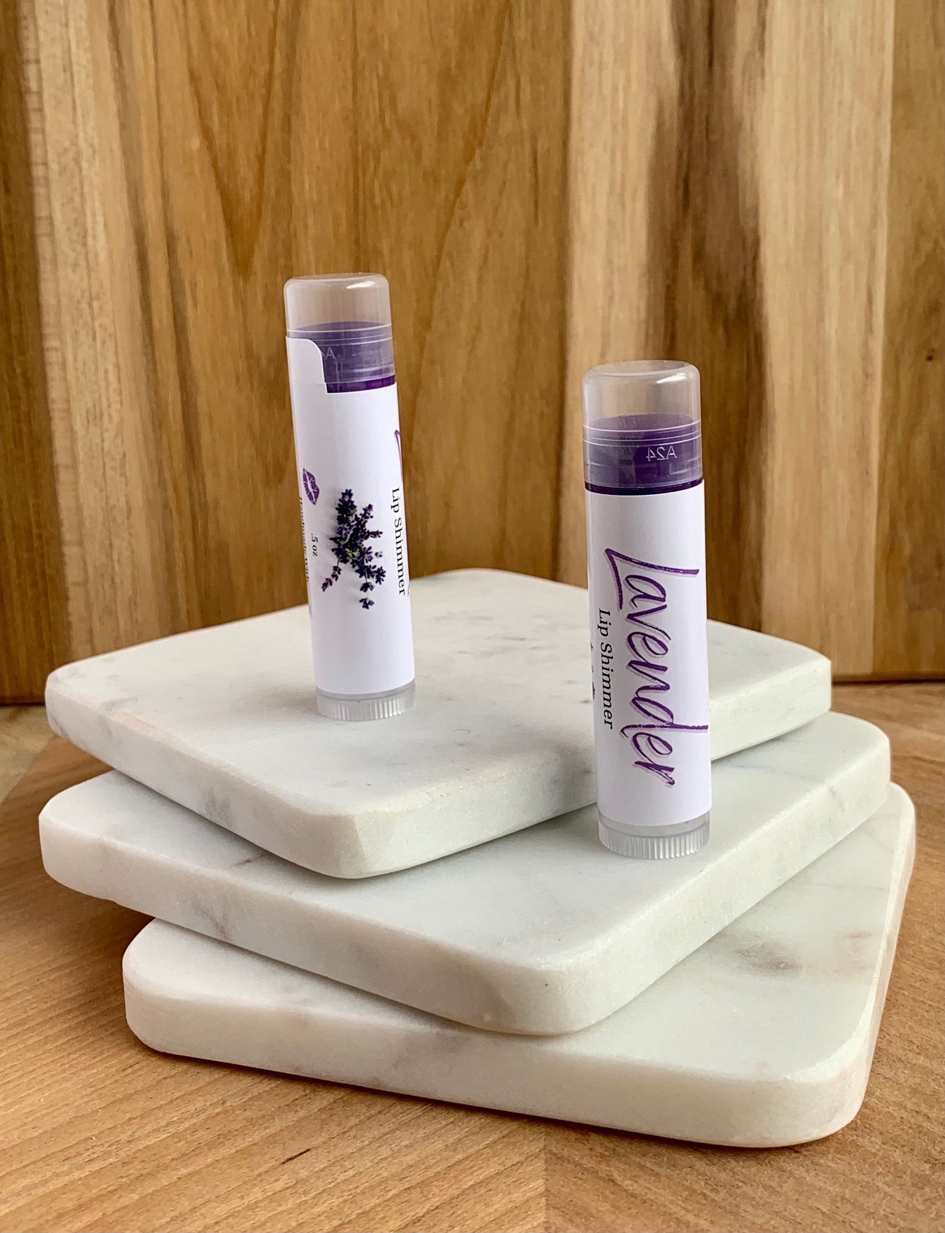 Lavender Tinted Lip Shimmer - Natural Lip Balm - Tinted Lip Balm - Lipstick Alternative - Lip Tint