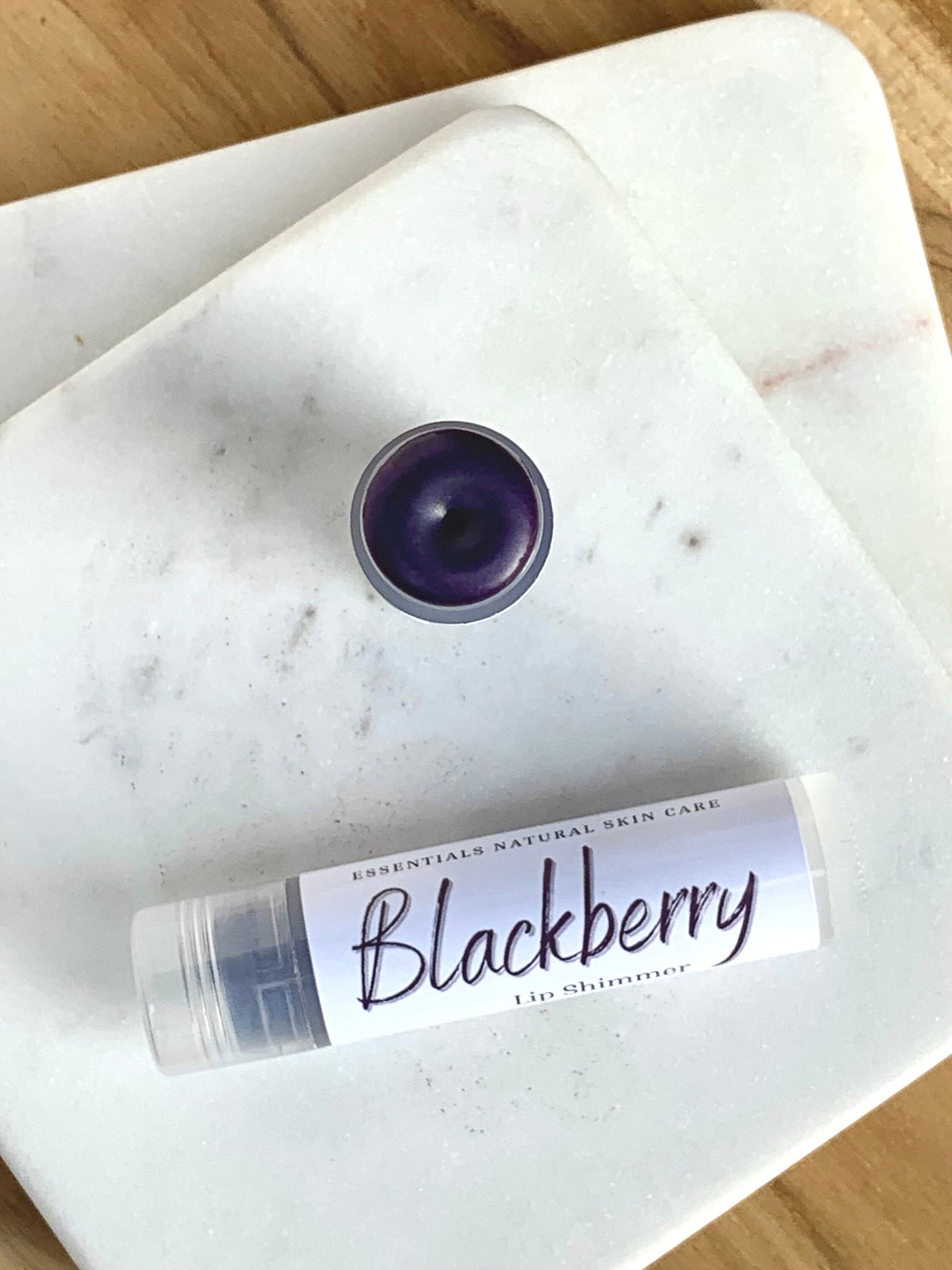 Blackberry Lip Shimmer - Moisturize - Natural Lip Balm - Tinted Lip Balm - Lipstick Alternative - Lip Tint