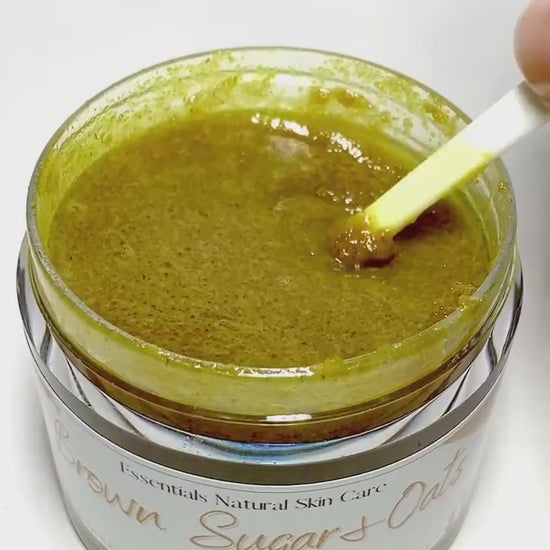 Turmeric Sugar Scrub, Brightening Face Scrub for Glowing Skin, Organic Exfoliating Scrub, Natural Beauty Products