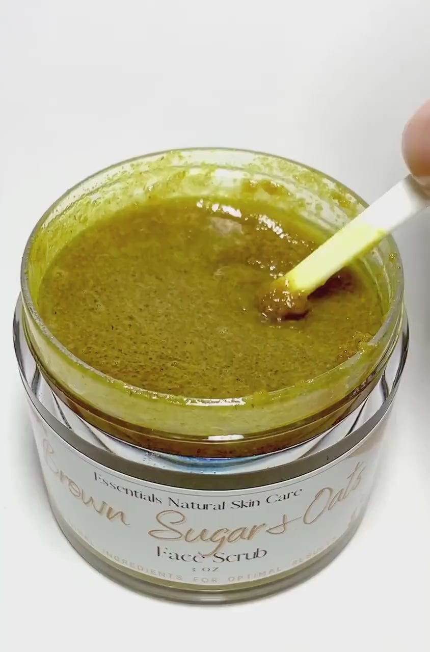 Turmeric Sugar Scrub, Brightening Face Scrub for Glowing Skin, Organic Exfoliating Scrub, Natural Beauty Products